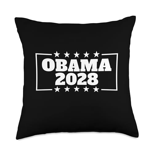 Obama 2028 Obama '28 President Barack Obama 2028 Throw Pillow