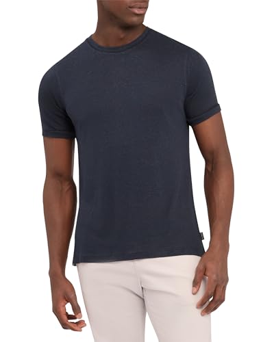T-Shirt Homme Ted Baker Bronill en lin haut de gamme manches courtes