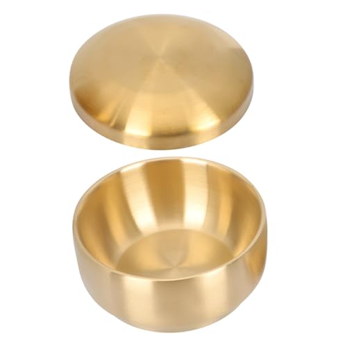 COLLBATH Ciotola Zuppa Riutilizzabile in Acciaio con Scodella da Spessa e Resistente per Quotidiano Contenitore Alimentare e