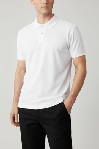 Image of Men's Plain Polo Neck T-Shirt | Comfortable | Stylish Casual & Smart Wear | Half Sleeve | Regular Fit