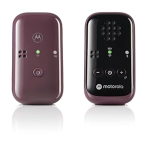 Motorola Babyfoon met DECT-technologie, Twee-Weg Communicatie, Geluidsherkenning, Draagbaar tot 450 Meter Bereik, Model PIP12, Kunststof, Paars