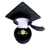 Anel Formatura Feminino Pedra Amarelo Topázio Banhado Ouro E Caixinha Capelo Farmácia Bioquímica Radiologia Música Cinema (24)