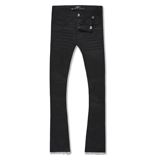 Stacked Clean Jeans in Jet Black by Jordan Craig