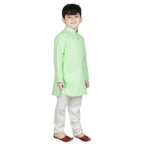 Image of SG YUVRAJ Raw Silk Kurta Set for Boys