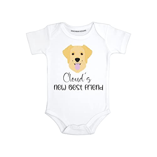 Personalized Dog baby clothes Golden Retriever baby gifts