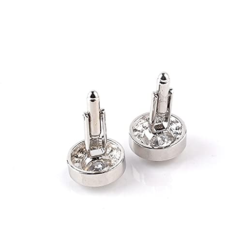 Gemelos de camisa para hombre con diamantes de moda duraderos y robustos 6