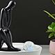 Zen’Light - Moderner Zimmerbrunnen Pensador mit Abnehmbarer Figur -Tischbrunnen mit Buntem LED-Licht in zeitlosem Design - Ungewöhnliche Geschenkidee für Mann oder Frau - Höhe 26 cm