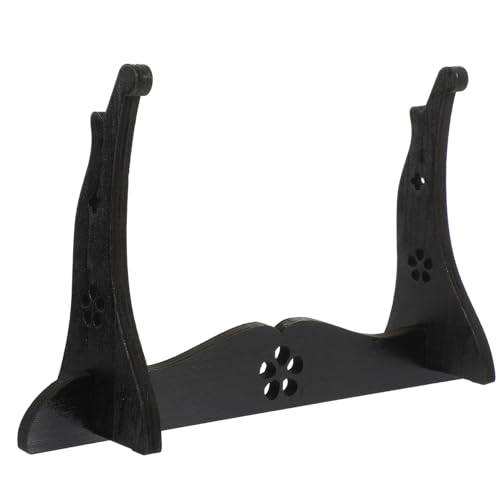 DECOMELODY Flute Display Rack Wooden Holder Stand for Storage Display Elegant Desktop Design for Games Rooms Bedrooms Living Rooms Studies Versatile Collection