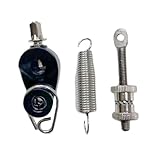 MoSundi Kit pedale per batteria per grancassa, molla in metallo, camma e tenditore, 3 pezzi di ricambio compatibili con la maggior parte dei kit di batteria A