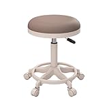 【Confortable et élégant】 : Ce tabouret à roulettes est revêtu de cuir PU de haute qualité et garni d'une mousse haute densité, offrant une assise confortable. Son allure élégante et professionnelle apporte une touche de modernité à tout environnement, rehaussant ainsi l'ambiance générale