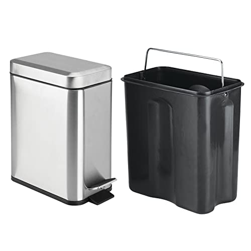 Mdesign 00300MDBST Rectangular Step-Open Wastebasket Trash Can thumb #4
