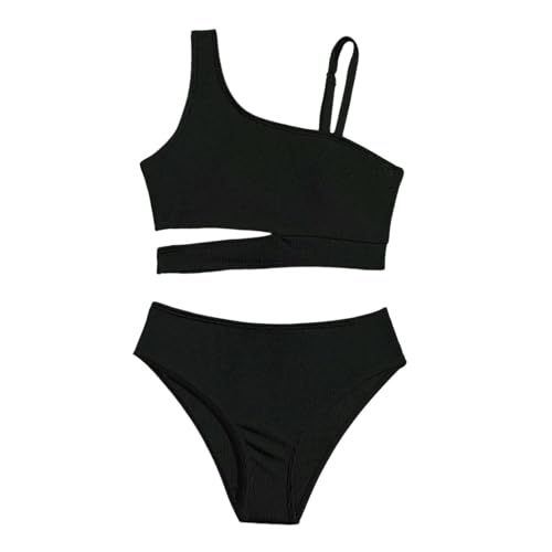 Conjunto tankini niña dos piezas liso ropa de baño verano