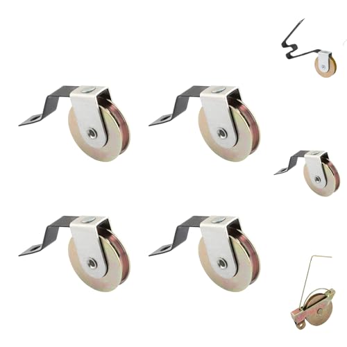 4 Pack Sliding Screen Door Rollers Tension Spring Fits for M-Shaped Rollers,B638, B687, B 639 Replacement on Both Top and Bottom, 1