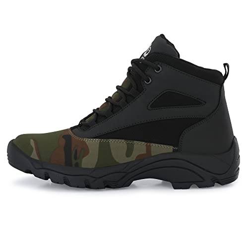 Image of Leo's Fitness Shoes Men's Jungle Hiking Outdoor Boots For Trekking Backpacking Mountaineering & Other Activities