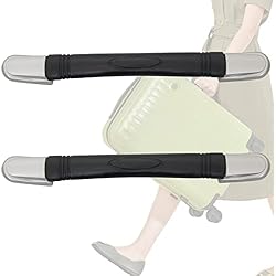 Marroquineria Y Maletas 2 Piezas Mango de Repuesto para Maleta, 225 mm Manija de Equipaje de Reemplazo, Tirador Plastico Negro, Asa Maleta Repuesto, para Cajas, Maletas, Equipaje, Maletines de Herramientas