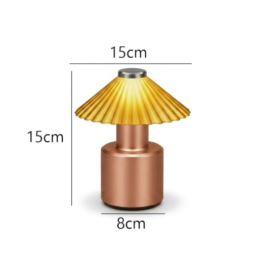 Image of XERGY USB Rechargeable Modern Touch Control LED Table Lamp, Elegant Dome Design with Warm White Light, 2000mAh Battery, Dimmable, Decorative Desk Night Lamp for Home, Office, Gift & Hotel Decor