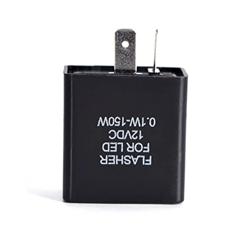 Ankia 2 Pin 12V Universal Electronic Led Flasher Relay, Adjustable Frequency Relay Fix For Car Motorcycle Led Turn Signal Blinker Hyper Flash Relay #TOP1