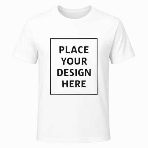 Image of Unisex Regular Fit Personalized T-Shirt, Customised Printed Photo Text, Round Neck, Half Sleeve for Men and Women