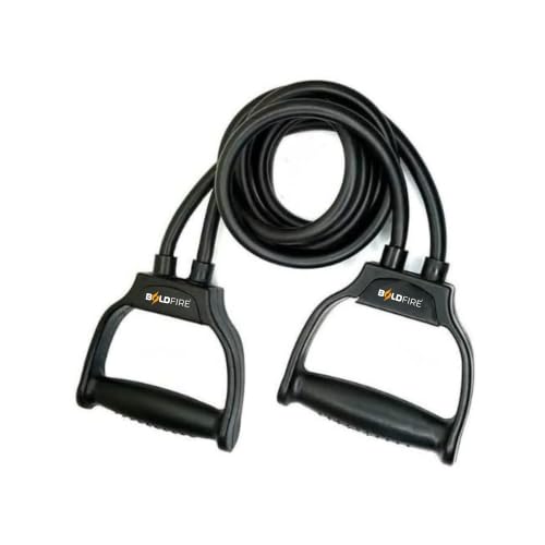Image of Resistance Tube Exercise Band with Handles for Home Gym Workout
