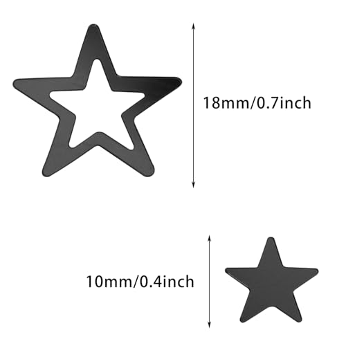 Image of ONLYKXY 500Pcs Star Table Confetti Decor Glitter Confetti Table Confetti Star Decoration for Birthday Wedding Foil Theme Christmas Thanks Giving Party Valentine's Day Scatter Bless Confetti (Black)