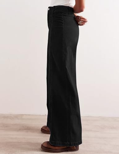 Womens Wide Leg Jeans High Waisted Baggy Jean Fashion Stretch Jeans for Women Trendy Slim Butt Lift Jean Pant3