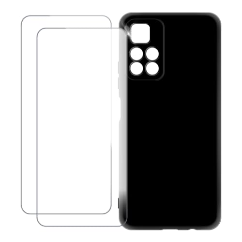 UOGNADGD Xiaomi Redmi Note 11S 5G �Ƃ̌݊������� �J�X�^���J���t���P�[�X�{�����K���X�ی�t�B����2���t�� ? �Ռ��z�������h�~ (�u���b�N)