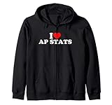Photo Gallery i love ap stats felpa con cappuccio Photo Gallery i love ap stats felpa con cappuccio