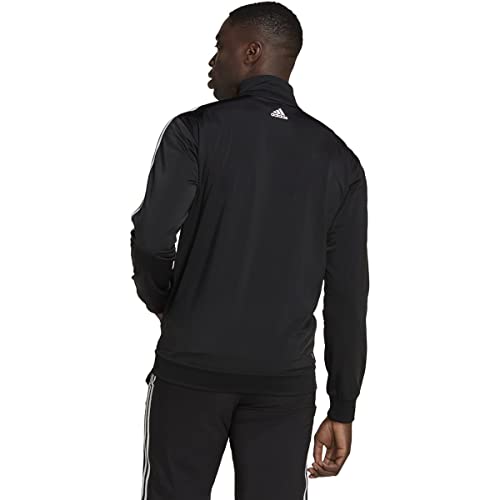 Adidas Big & Tall Essentials Tricot 3-Stripes Linear Track Jacket Black Lg Tall #TOP1