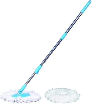 WayMore Stainless Steel 360° Blue Spin Mop Stick with Additional Refill Head and Refill (Multicolor) (B094H7H3HG) Amazon Price History, Amazon Price Tracker