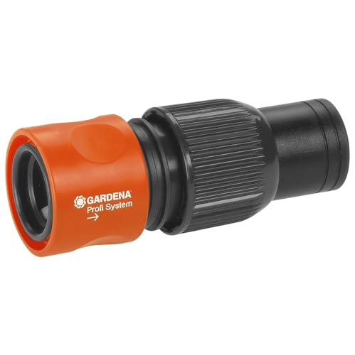 Gardena Profi-System-Schlauchstück: Schlauchanfang mit Schnellkupplung, Klemmmutter für hohe Haltkraft, geeignet für 19 mm (3/4 Zoll)-Schläuche (2817-20)