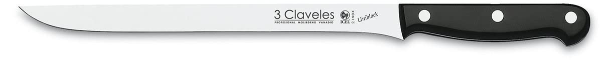 3 Claveles Ash Uniblock - Juego de 5 cuchillos y tijera con bloque en Madera de Fresno