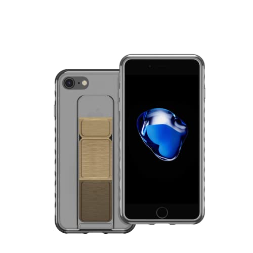 Grifucher Funda para iPhone SE 3/2 (Modelo 2022/2020), Funda Carcasa Transparente con Soporte Magnético Plegable, Material TPU Antirrayado Phone Case para iPhone 7/8/SE 2020/SE 2022 de 4,7 Pulgadas Cover