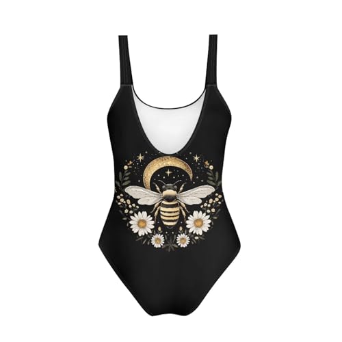 Image of Uourmeti Girls' One-Piece Swimwear Halter Bathing Suit Big Kids Summer Beach Swim Suits Swimming Wear