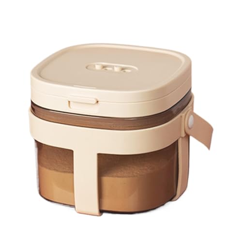 Dispensador de leche en polvo, dispensador portátil de fórmula para leche en polvo, soporte sellado de gran capacidad con cuchara, organizador de cocina para pasta, hogar, viajes