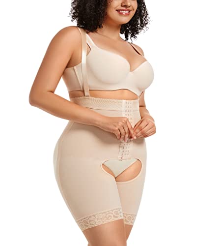 Vendau Shapewear Women Tummy Control Bodysuit Faja Colombian Post Surgery Compression Garment Butt Lifter Pad Body Shaper thumb #3