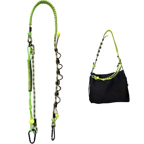 Bag Straps Heavy Duty Colorful Versatile Personalized Hand-woven Shoulder Strap Adustable for Outdoor Sports Cycling Travel with Water Bottle Holder