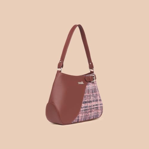 Image of ZOUK Ira Handbag | Stylish Women's Handbag | Luxury Shoulder Bag for Women | Trendy | Fancy Ladies Handbags | Small Purse for Events | Water-Resistant
