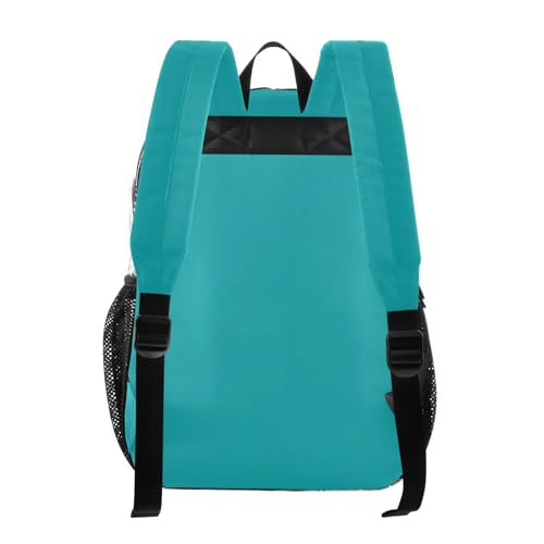 STAYTOP Teal Colored Clear Backpack Transparent Heavy Duty Bookbag See Through Bag for Shopping School Work Travel Security3