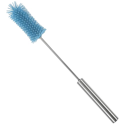 MOLUCKFU Silicone Cleaning Brush Kitchen Bottle Brush Glassware Scrub Brush Water Bottle Scrubber Scrubbing Brush Water Bottle Cleaning Brush Cup Brush Kettle Cleaner Stainless Steel