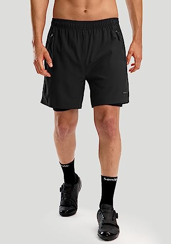 Bikewa Men'S Mountain Bike Shorts 3D Padded Loose-Fit Biking Riding Cycling Bicycle Biker Cycle Padding Shorts For Men Zipper Pockets thumb #1