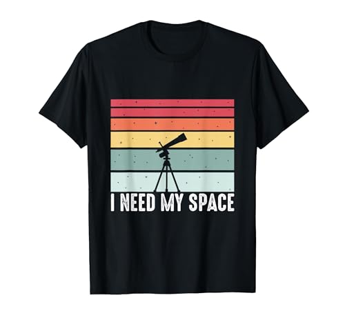 I Need Space Astronomía Divertido Ciencia Regalo Camiseta, Hombre, Negro, L