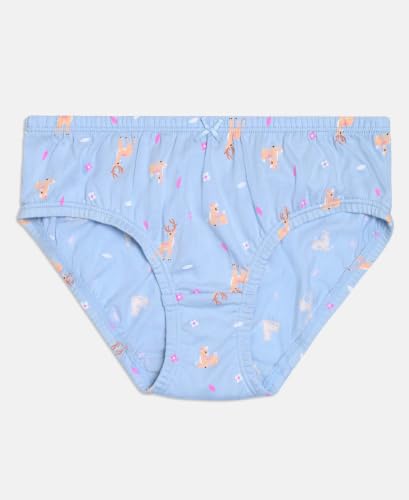 Image of Jockey SG01 Girls Super Combed Cotton Printed Panty with Ultrasoft Waistband (Pack of 3)