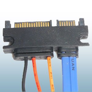 MicroSATA Female to 22 Male SATA 18 Inches miniatura 2