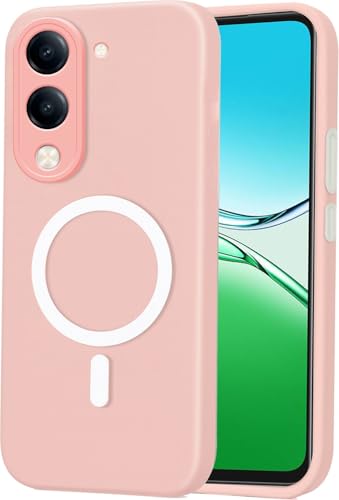 Image of AeoFit Matte Back Cover for Vivo Y19 5G | Shockproof Soft TPU Case with Camera Protection | Slim & Lightweight Back Cover Case for Vivo Y19 5G (Pink)