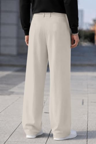 FTX Men Relaxed Fit Korean Trouser White Pack of 1 - Image 3