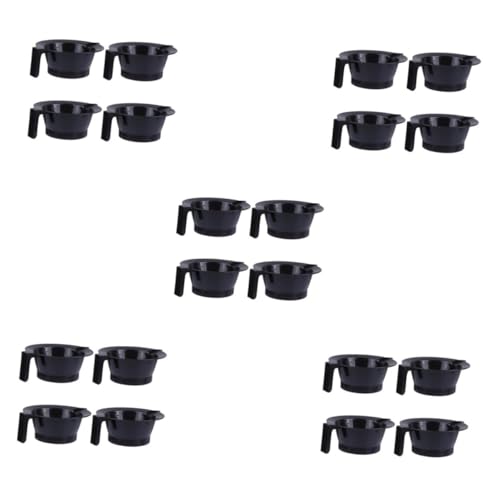 CALLARON 5 Series Tazón De Tinte Para El Cabello Salon Hair Dye Accesorio Salón Mug Teñir Muriendo Bol Tazón De Plástico Para Mezclar El Cabello Taza Para Mezclar Colores Black 4 Piezas X 5