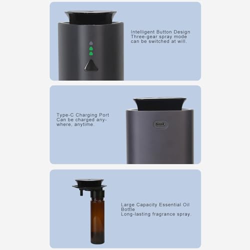 Difusor aromático eléctrico para auto Zerodis portátil recargable miniatura 7