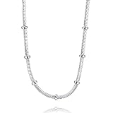 Photo Gallery cpygmxi 925 18 inch snake chain beads necklace for men women wedding jewelry gifts Photo Gallery cpygmxi 925 18 inch snake chain beads necklace for men women wedding jewelry gifts