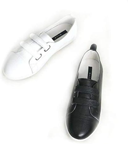 Amazon 本革 スニーカー レディース ローカット レザースニーカー 白 ホワイト 黒 ブラック レディースシューズ 大きいサイズ 紐なし カジュアル シンプル 通勤 靴 ノーブランド品 スニーカー