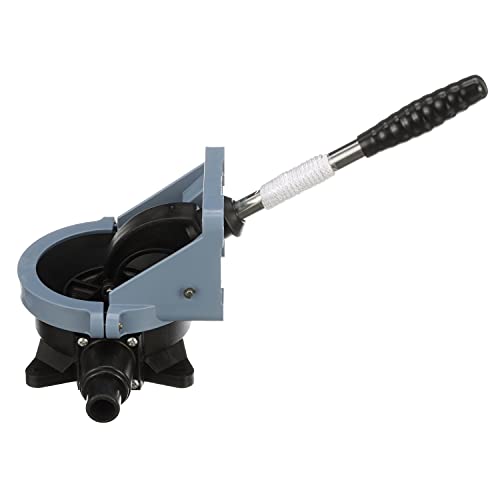 Whale Bp9013 Gusher Urchin Manual Bilge Pump - Thru-Deck/Bulkhead, Up To 14.5 Gpm Flow Rate, 1-Inch Or 1 ½-Inch Hose Connection, Black/Blue, One Size #TOP2
